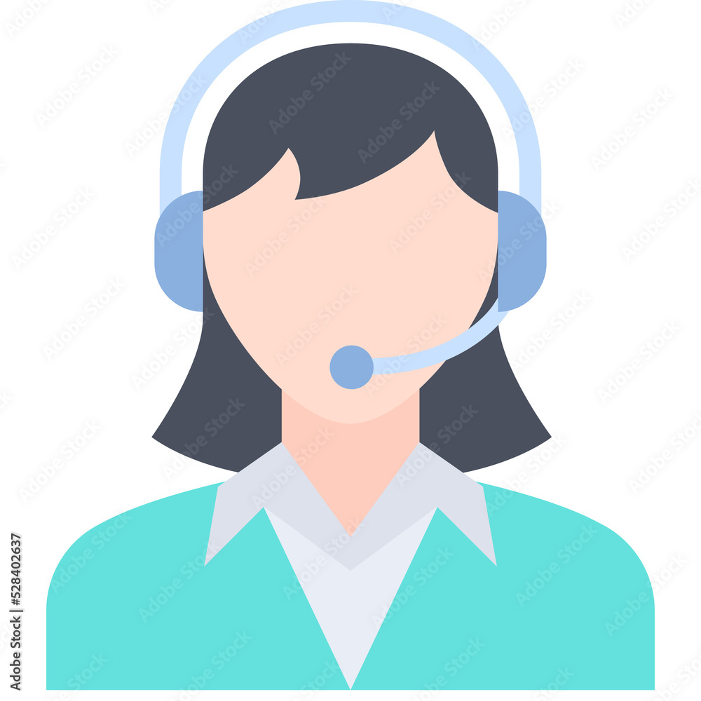 Customer Service icon. Flat design. For presentation. Customer Service icon. Flat design. For presentation.