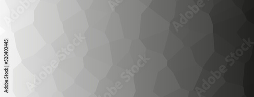 Abstract polygonal stone crystal banner background design vector. Monochrome colors.
