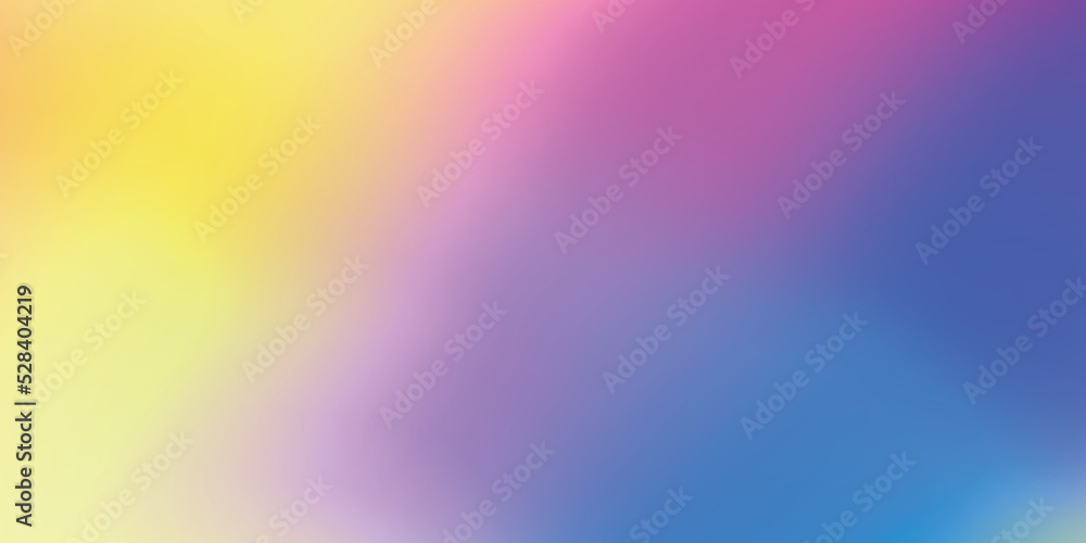 Trendy abstract rainbow blurred background. Smooth watercolor vector illustration for web, template, posters, card, banner. Pastel colors gradient mesh pattern.