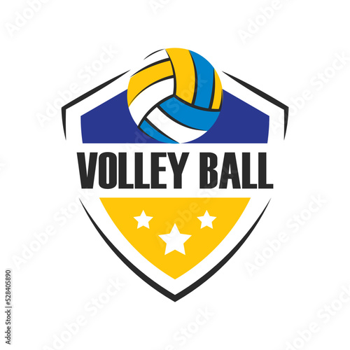 Volley ball logo vector