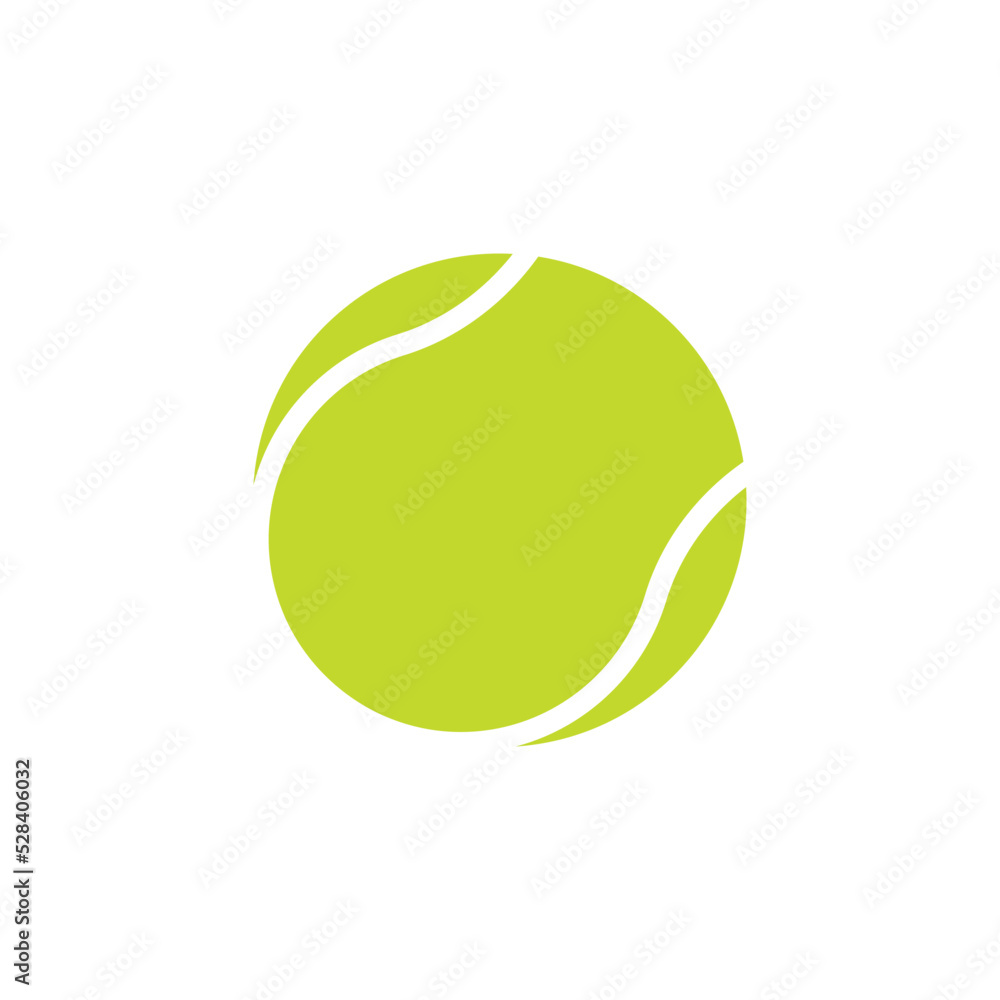Tennis ball logo vector