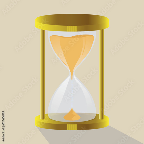 vector illustration of hourglass