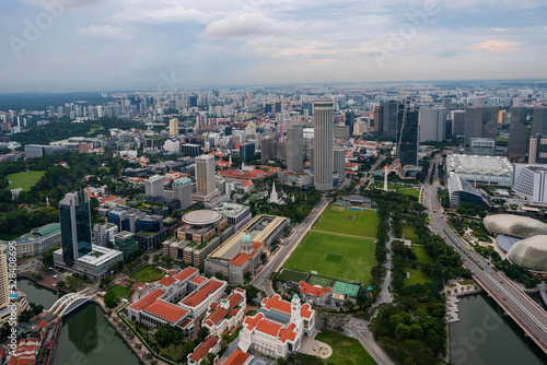 Cityview of Singapore central and residencial area at daytime. © hit1912