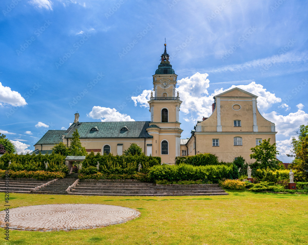 Fototapeta premium Brdow, big village in central Poland. The Sanctuary of Victoriaus Our Lady.