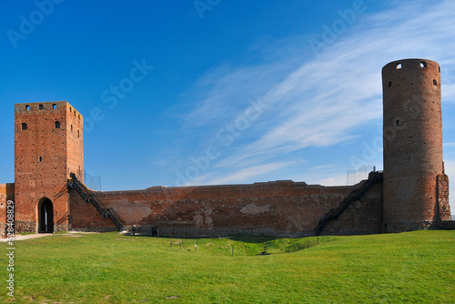 Gothic castle of the Dukes of Mazovia build in 14th and 15th century by Prince Janusz I Elder. The castle is located in Czersk, Masovian voivodeship, Poland. photo