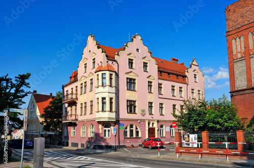 Old town in Zlotoryja, Lower Silesian Voivodeship, Poland.