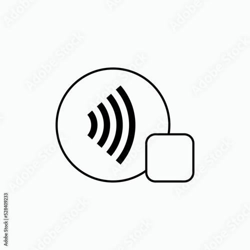 Wallpaper Mural Cashless Icon. Modern Payment Method Symbol - Vector.    Torontodigital.ca