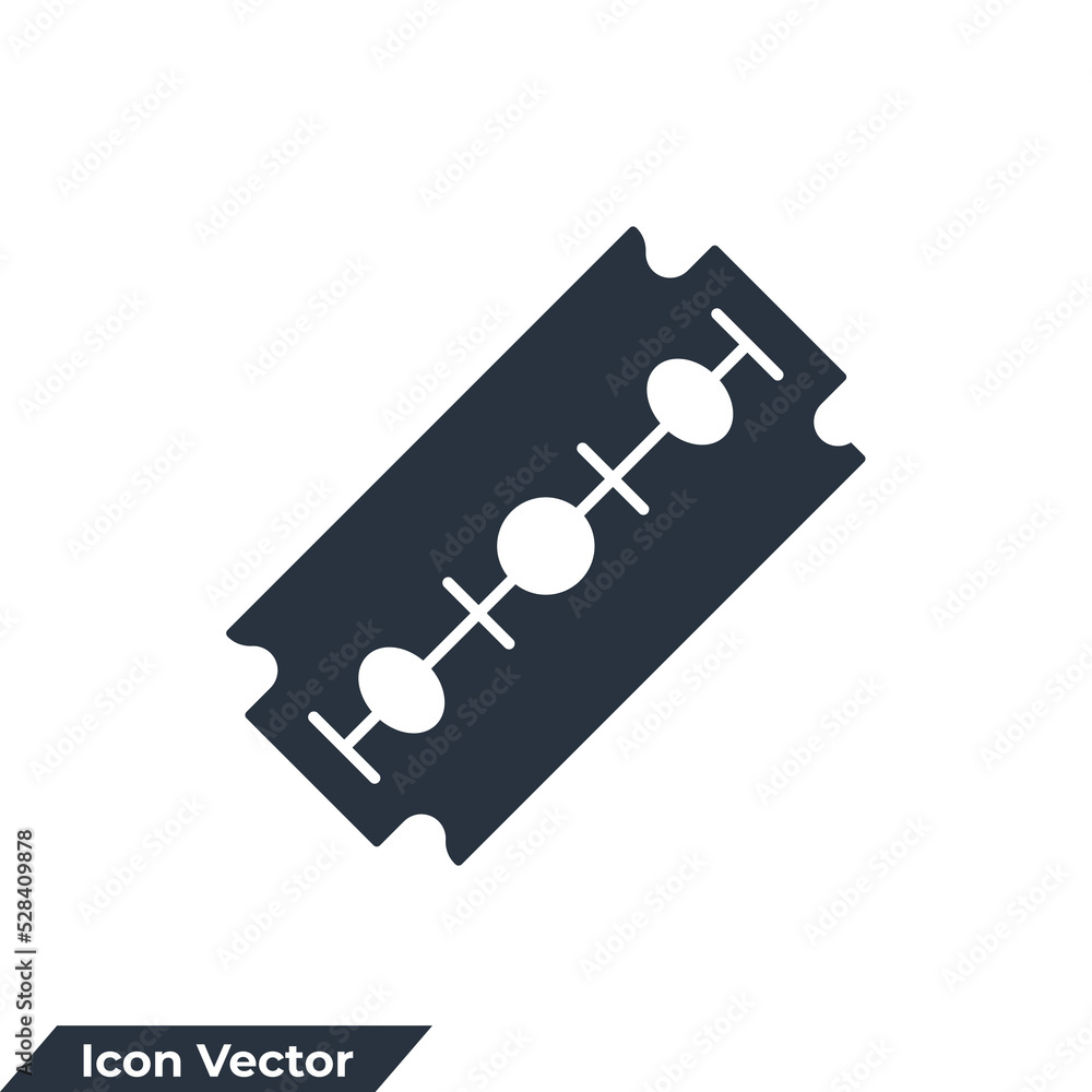 Blade razor icon logo vector illustration. razor blade symbol template for graphic and web design collection Blade razor icon logo vector illustration. razor blade symbol template for graphic and web design collection