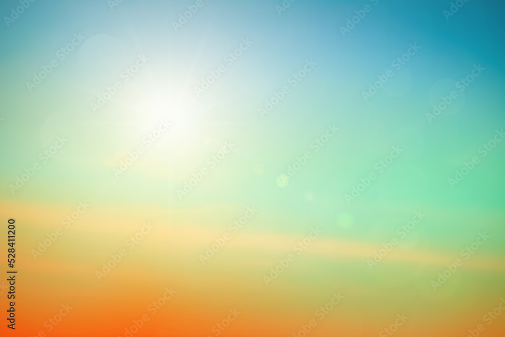 Abstract blurred sunlight beach colorful blurred background with retro effect autumn sunset sky have blue bright, white, and color orange calm. Abstract blurred sunlight beach colorful blurred background with retro effect autumn sunset sky have blue bright, white, and color orange calm.
