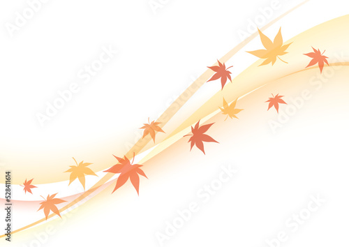 秋のイメージ（風に舞う紅葉）