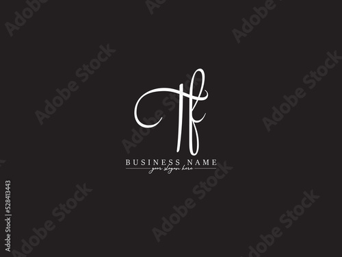 Alphabet TF Logo Letter, Creative Tf ft Logo Icon For Business