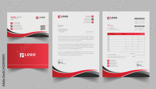 Business card letterhead and invelope