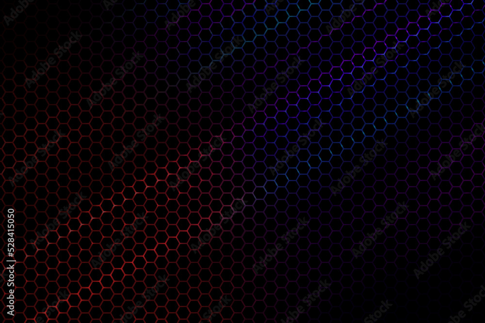 Red and blue Hexagonal Carbon Fiber Background Red and blue Hexagonal Carbon Fiber Background