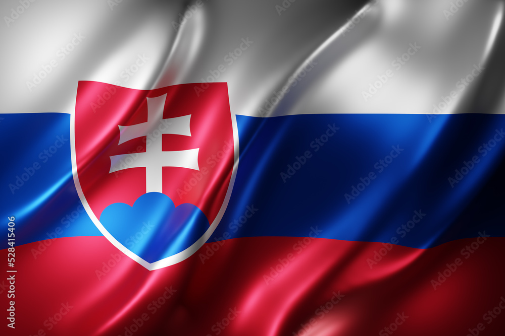 Fototapeta premium Slovakia 3d flag