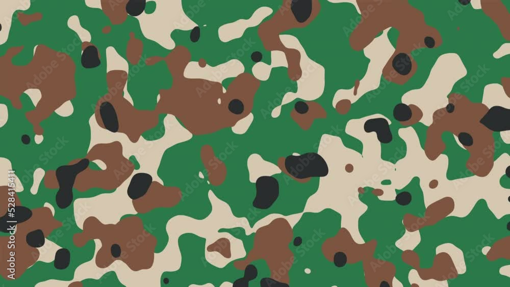 Camouflage pattern, Green-leaf-like, 15sec loop Camouflage pattern, Green-leaf-like, 15sec loop
