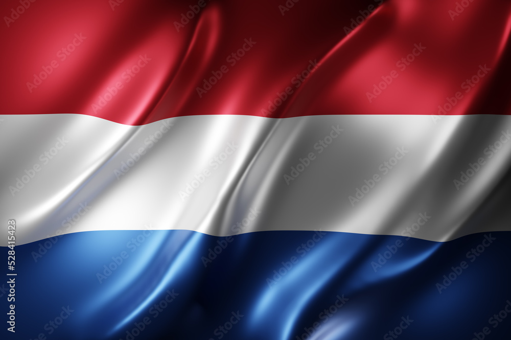 Fototapeta premium Netherlands 3d flag