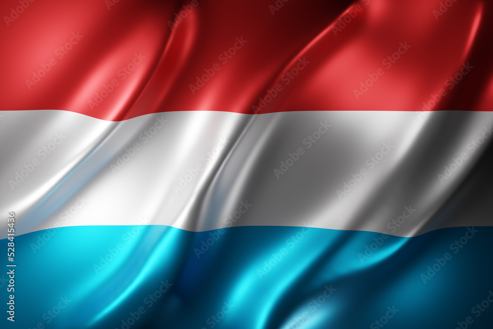 Luxembourg 3d flag