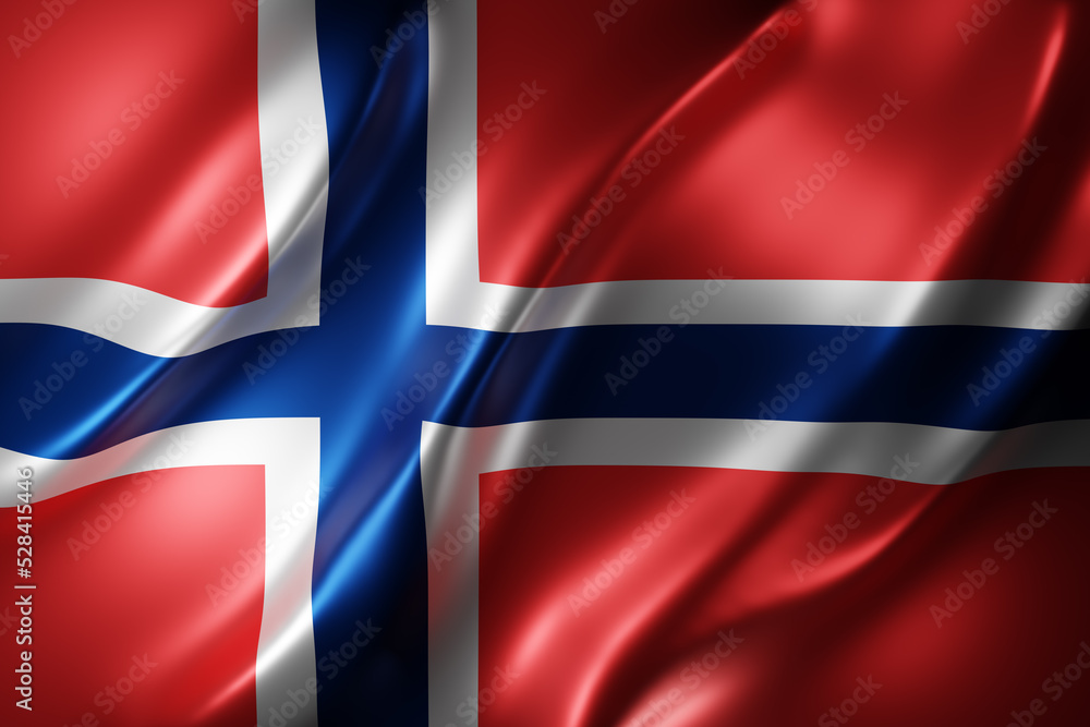 Fototapeta premium Norway 3d flag