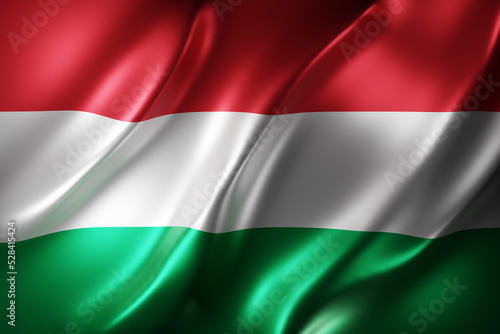 Wallpaper Mural Hungary 3d flag