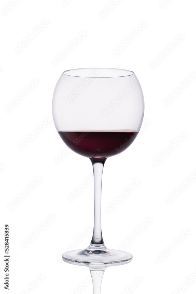 Glass of red wine for tasting Glass of red wine for tasting