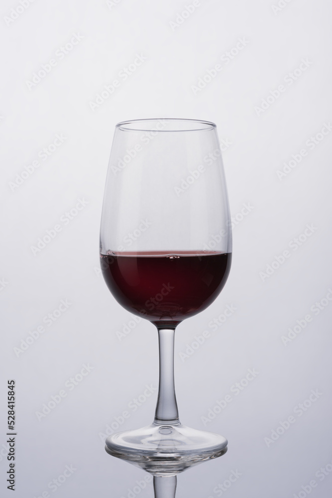 Glass of red wine for tasting Glass of red wine for tasting