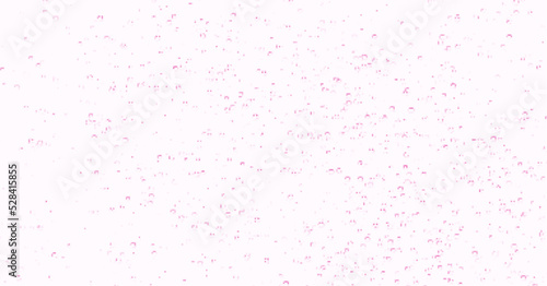 Underwater fizzing bubbles, soda or champagne carbonated drink, pink sparkling water. Effervescent drink. Aquarium, sea, ocean bubbles vector illustration.