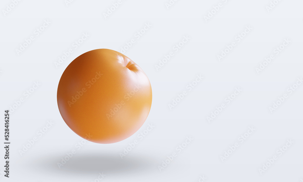 3d Fruits Grapefruit rendering left view 3d Fruits Grapefruit rendering left view