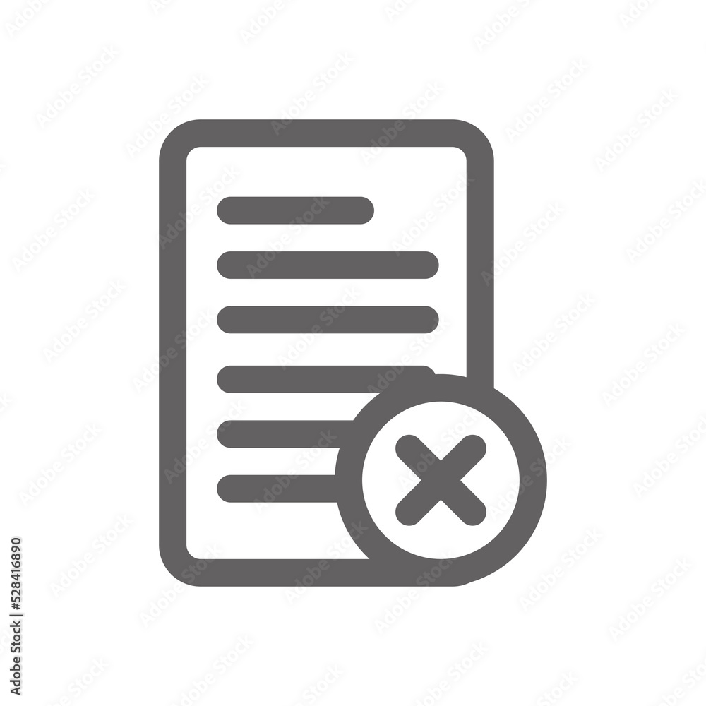 wrong report icon. Perfect for web design or payment applications. Simple vector illustration. wrong report icon. Perfect for web design or payment applications. Simple vector illustration.
