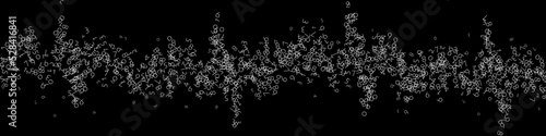 Falling numbers, big data concept. Binary white chaotic flying digits. Ideal futuristic banner on black background. Digital vector illustration with falling numbers.