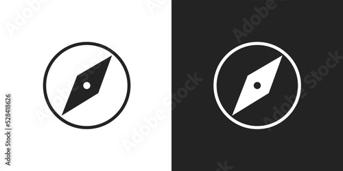 compass minimal icon, icon vector, minimal design, vector illustration design, travel symbol, simple pictogram, star journey, navigator element