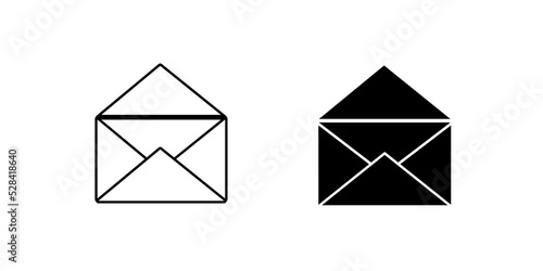 simple vector illustration, business vector icon, symbol, logo illustration, new message, vector image