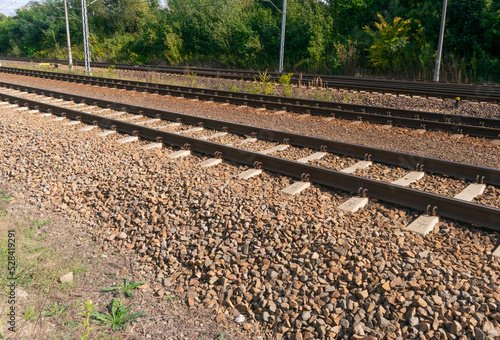 Railway Lines, Train Tracks, Metal Rails, Railway Track