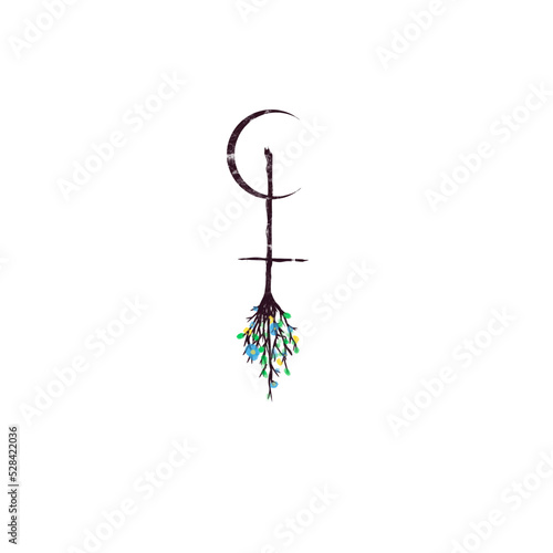 Lilith the goddess witchy symbol tattoo art