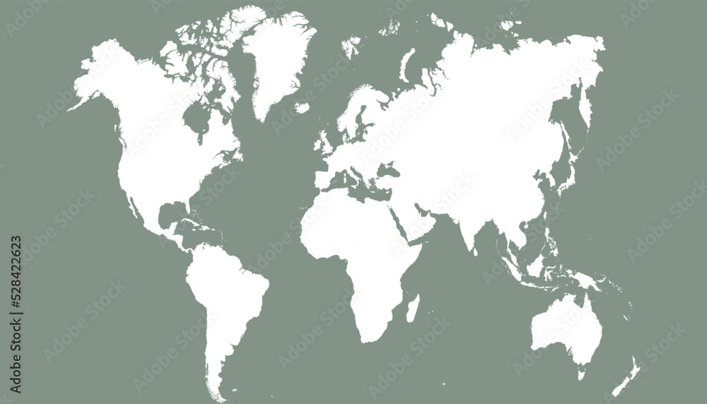 Obraz premium World map. Silhouette map. Color vector modern. 