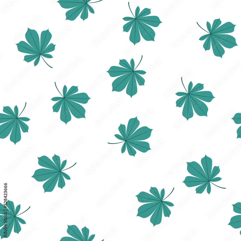 Autumn seamless pattern with chestnut leaves. Autumn seamless pattern with chestnut leaves.