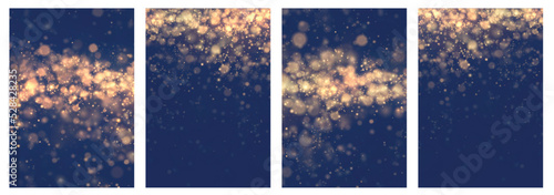 Vector sparkles on a background. Christmas light effect. Sparkling magical dust particles. 