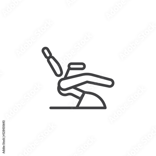 Dentist chair line icon