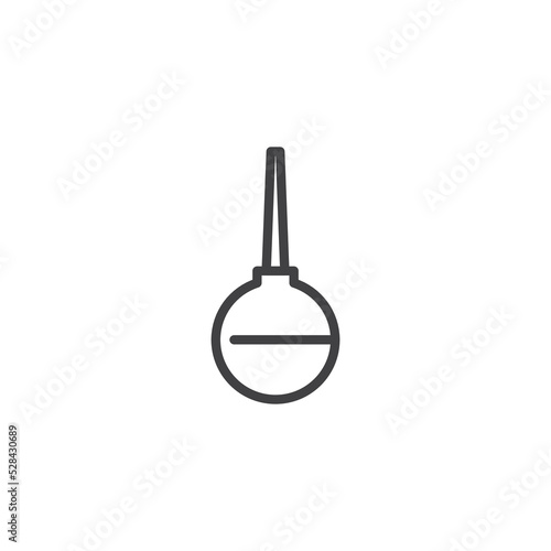 Medical enema line icon
