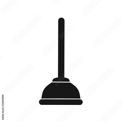 plunger icon with trendy design