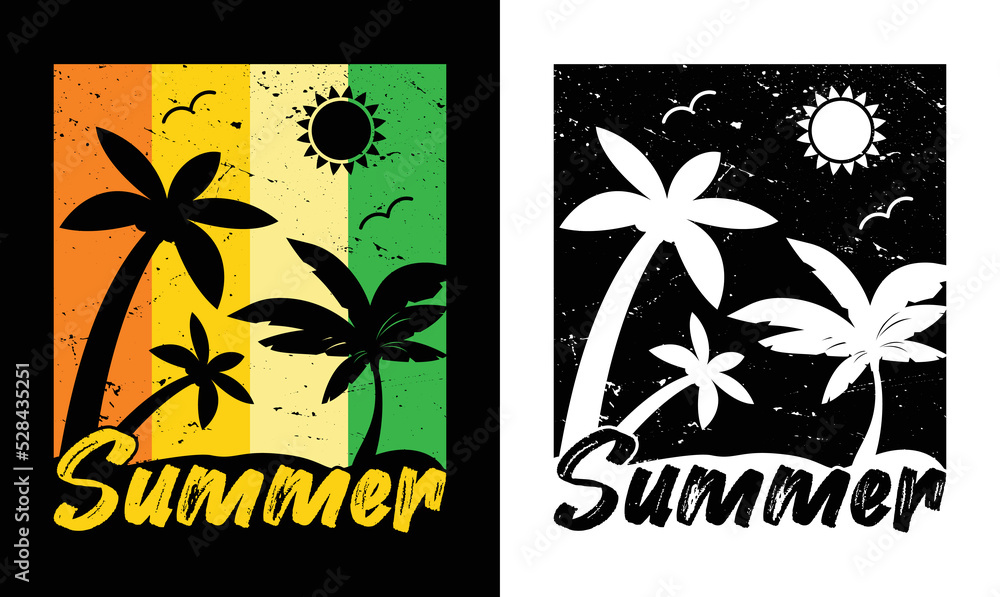Summer T shirt design Vintage