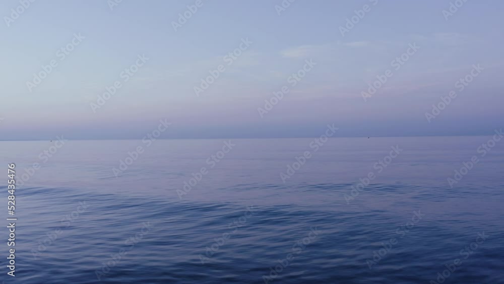 4k Beautiful tracking shot on the sea at sunrise 4k Beautiful tracking shot on the sea at sunrise
