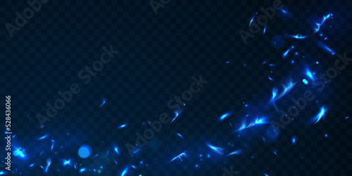 blue virtual flame design vector illustration