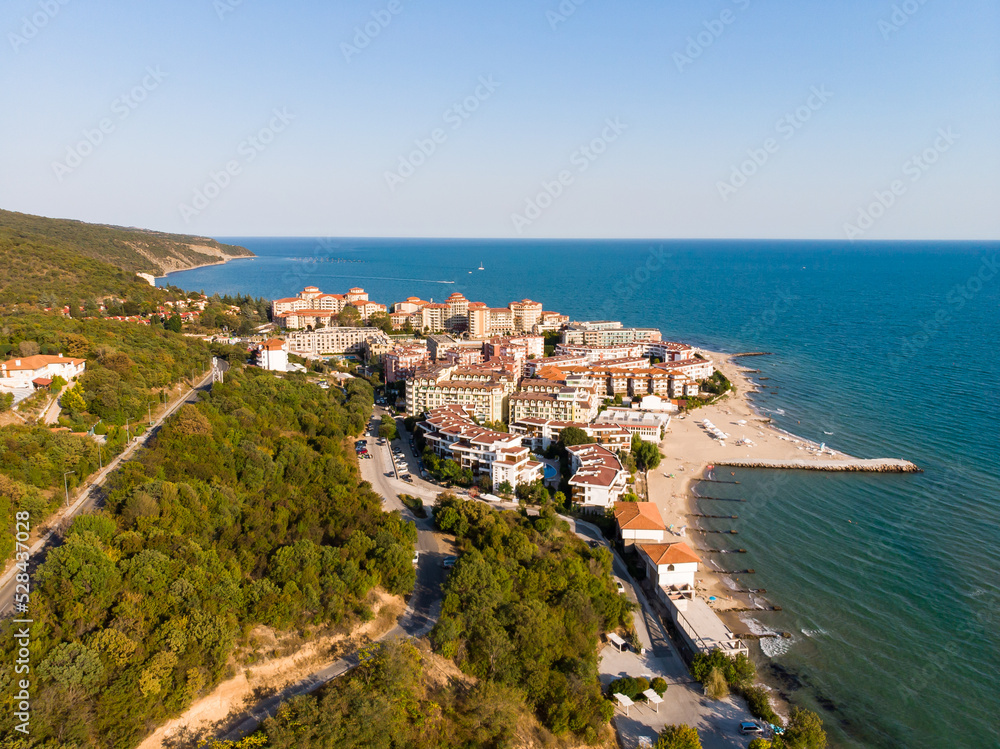 Panoramic view to sea resort Elenite on the Bulgarian Black Sea coast