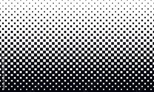 Halftone square dots. Checkered halftone pattern. Abstract squares background.