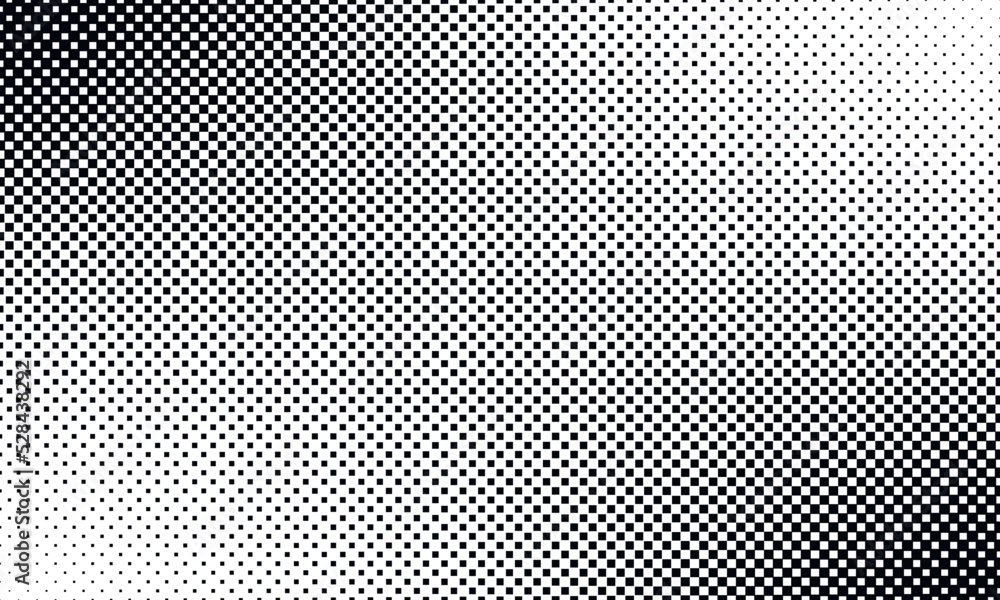 Halftone square dots. Checkered halftone pattern. Abstract squares background. Halftone square dots. Checkered halftone pattern. Abstract squares background.