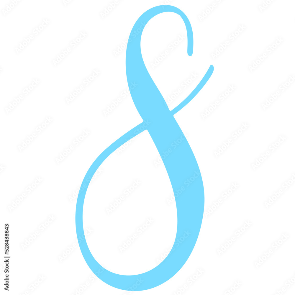 Fototapeta premium Number Eight Element Illustration