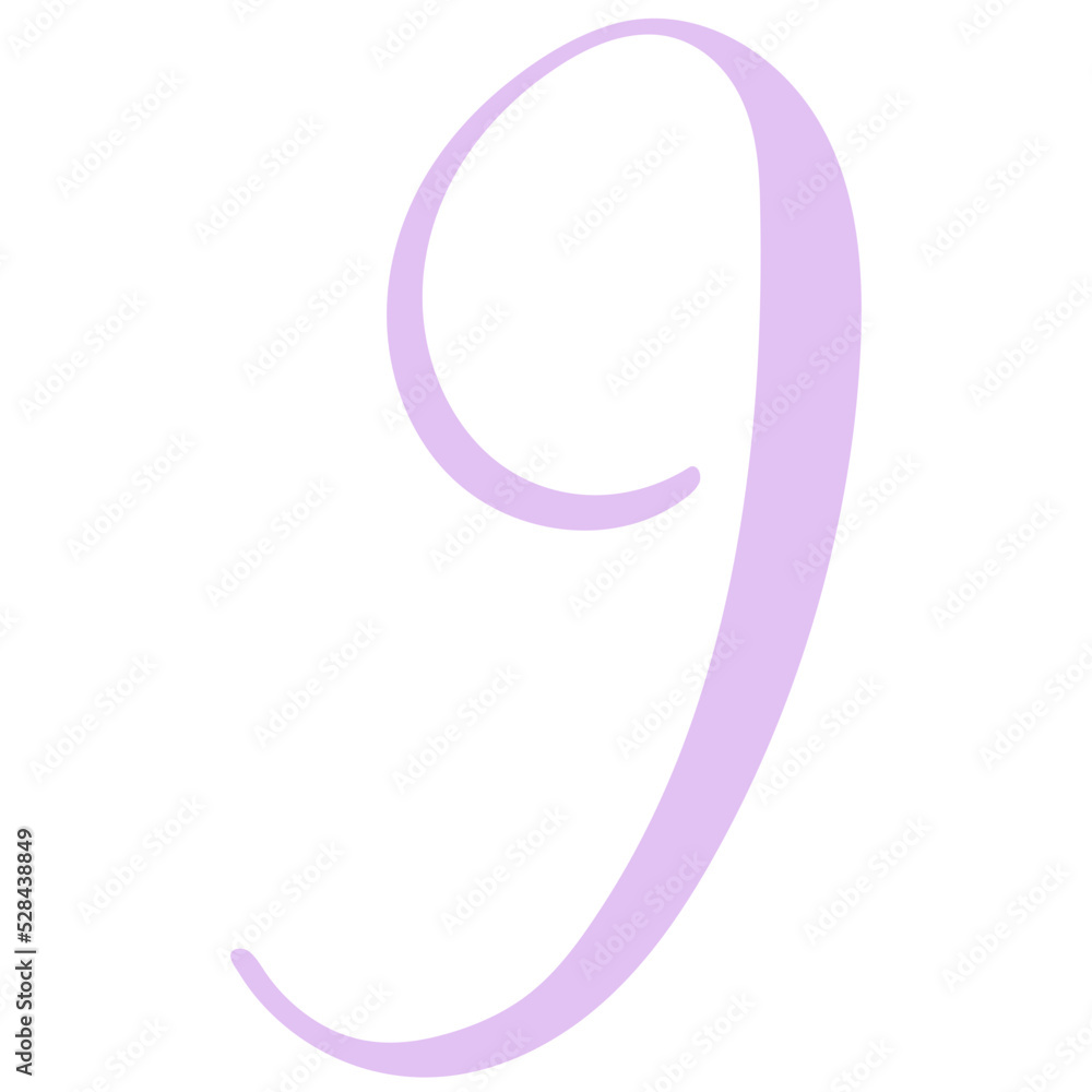 Number Nine Element Illustration Number Nine Element Illustration