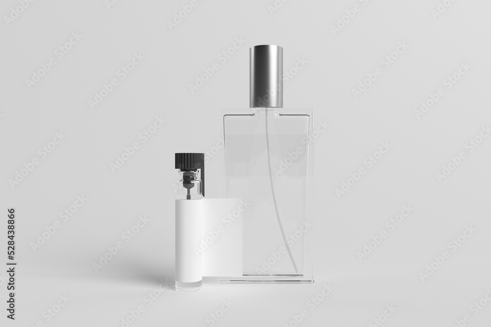 3d render demonstrating set for the design of perfume Stock Photo ...