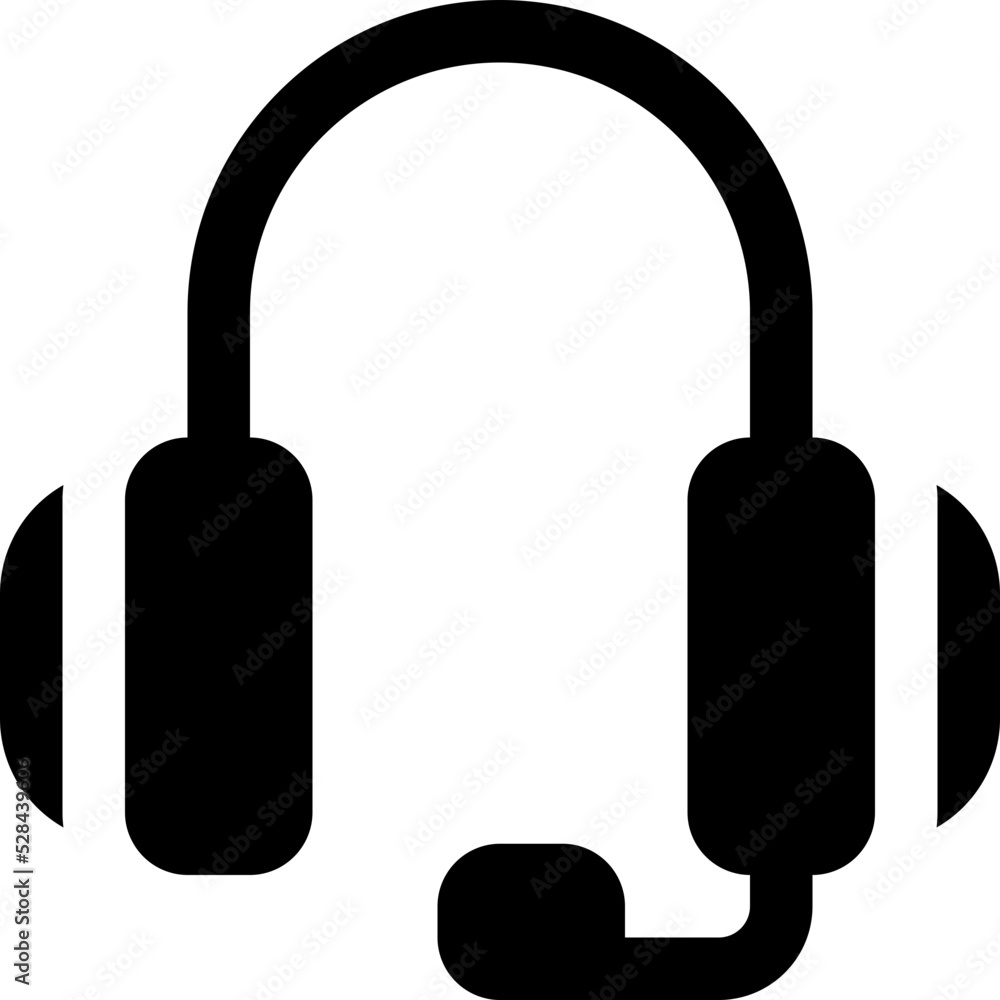 headphone glyph icon headphone glyph icon