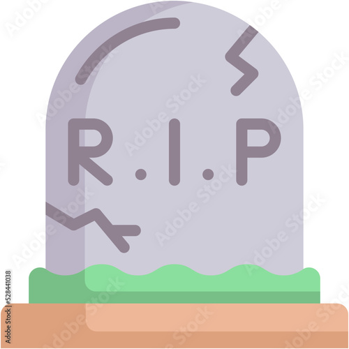grave flat icon